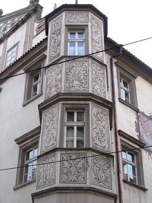 Details of house in Gothic style