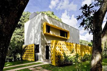 Yellow finish of house