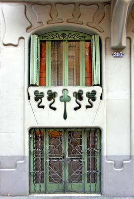 Example of house in Art Nouveau style