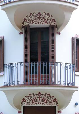 Option of balcony on country house