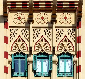 Facade decoration in Deauville style