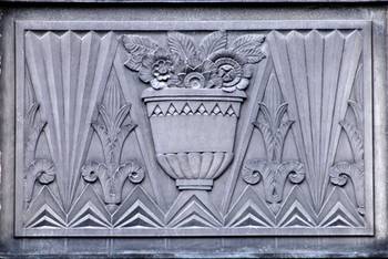 Example of facade design with fretwork