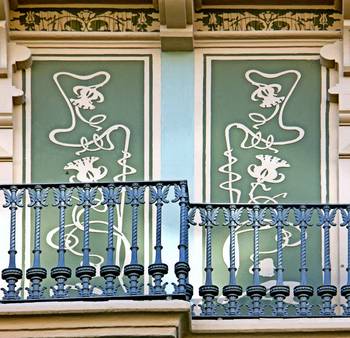 Details of turquoise house