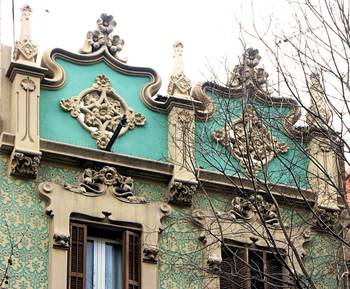 Turquoise facade