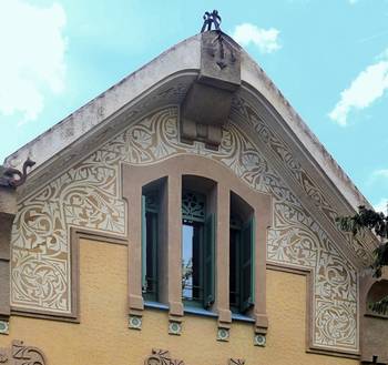 Example of facade design with gables