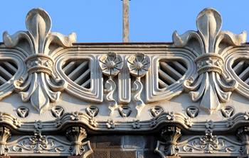 Facade decoration in Art Nouveau style