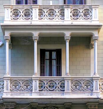 House facade with balcony
