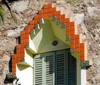 Facade decoration in Art Nouveau style