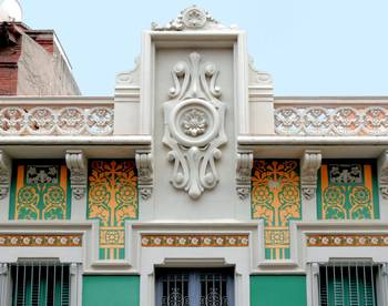 Facade in Art Nouveau style