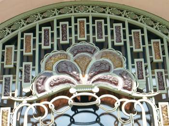 Beautiful ceramics facade
