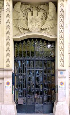 Option of doors on house facade