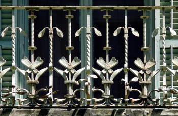 Art Nouveau style of cottage facade