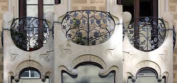 Facade decoration in Art Nouveau style