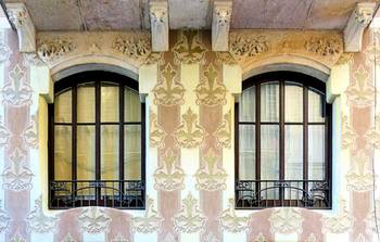 Facade decoration in Art Nouveau style