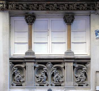 Example of facade design with shutters
