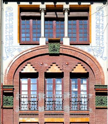 Facade decoration in Art Nouveau style