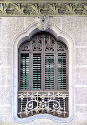 Example of shutters on house facade