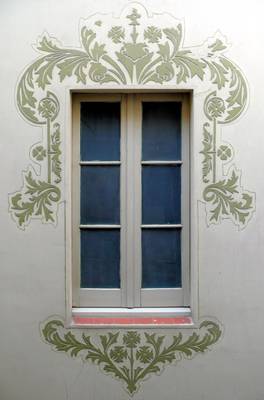 House finish in Art Nouveau style