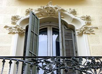 Decoration of stucco country house