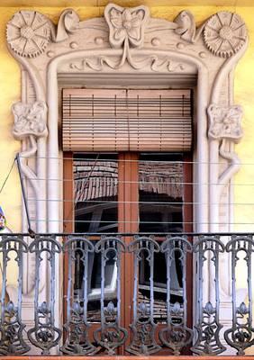 Details of house in Art Nouveau style