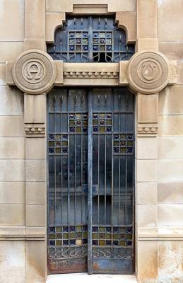 Example of facade design with doors