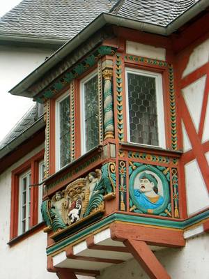Facade decoration in Timbered style
