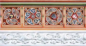Facade decoration in Gothic style
