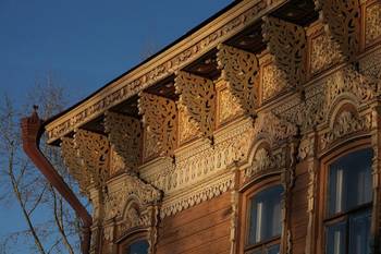 Fretwork on country house