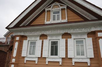 Details of house in Russian Mansion style