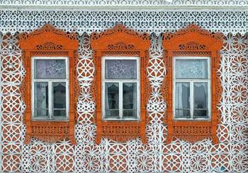 Cottage variant in Russian Mansion style