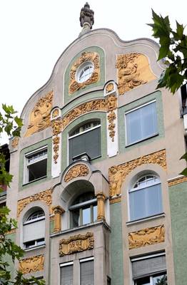 Option of Pedimens on house facade