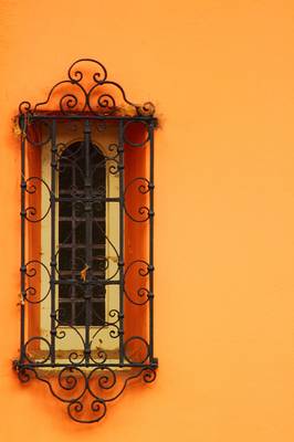 Example of orange facade