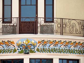 Facade in Art Nouveau style