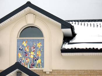 Details of house in Art Nouveau style