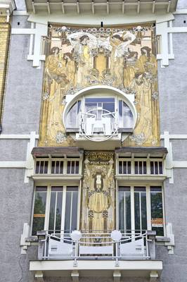 Photo of motley facade
