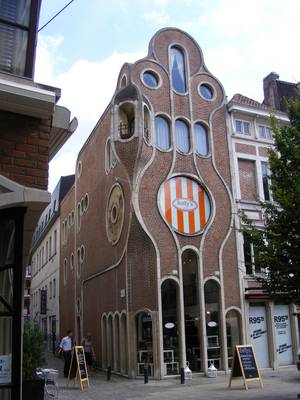 House facade with Pedimens