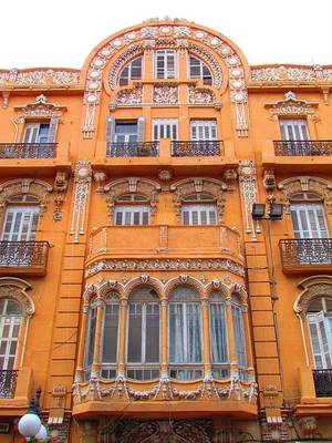 Photo of orange facade