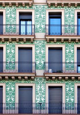 Details of house in Art Nouveau style