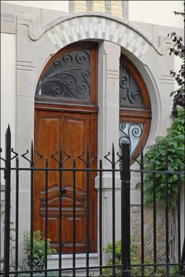 Example of doors on house facade