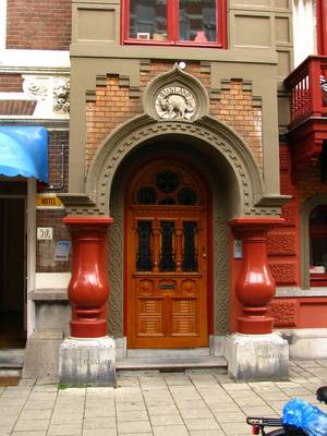 Details of house in Eclecticism style