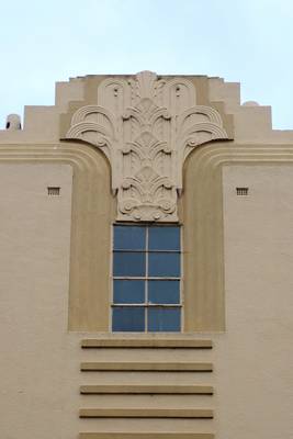 Example of facade design with fretwork