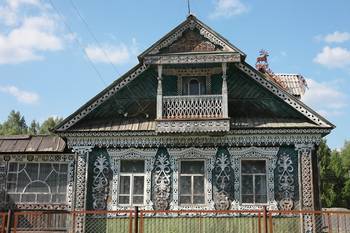 Facade in Russian Mansion style
