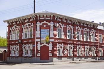 Details of house in  Russian Revival style