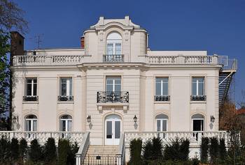 Example of balcony on house facade