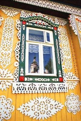 Details of house in Russian Mansion style