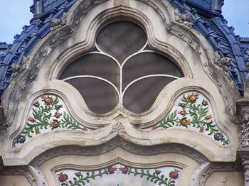 Example of facade design with Pedimens