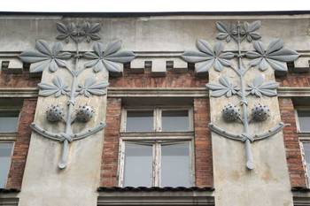 Details of grey facade