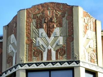 Cladding with fretwork on house facade