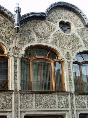 Details of house in Art Nouveau style