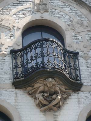 Details of grey facade